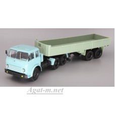 МАЗ-515 с полуприцепом МАЗ-5205, голубой/серо-зеленый 